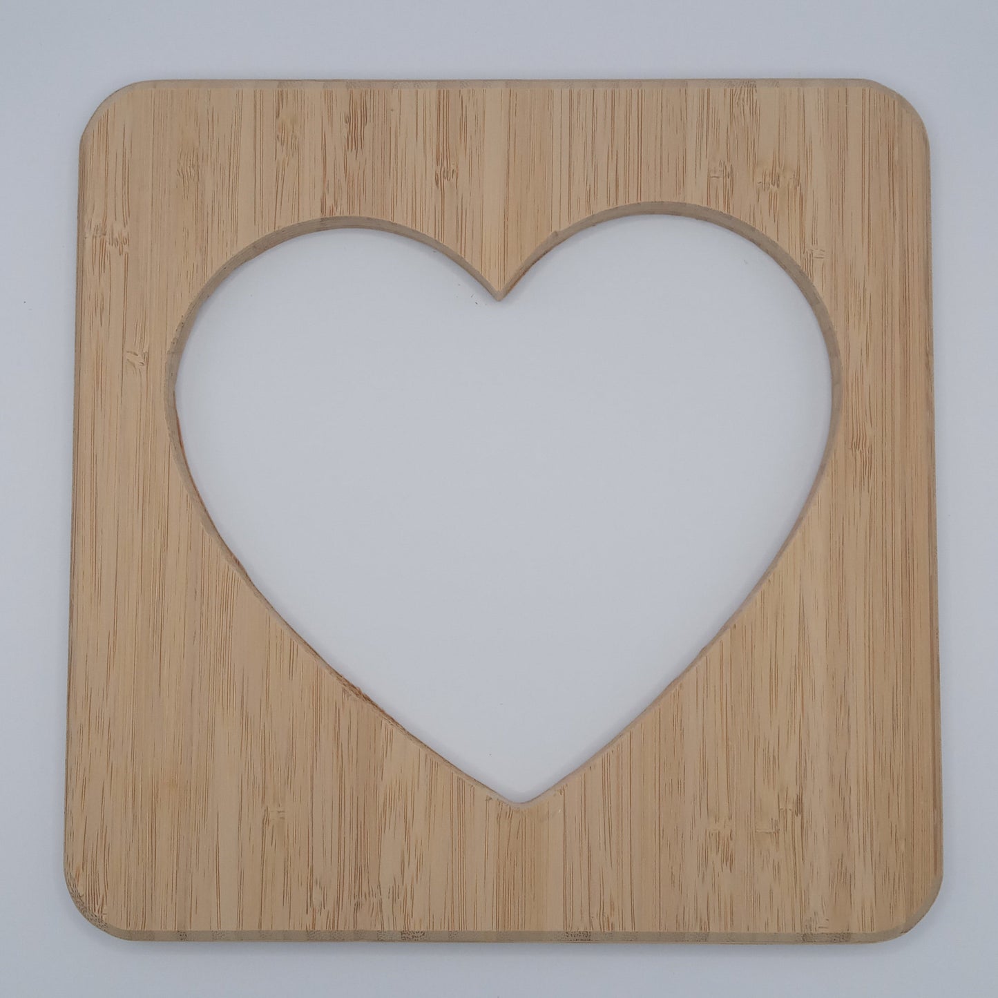 Square & Heart shaped bamboo double hot pot trivet