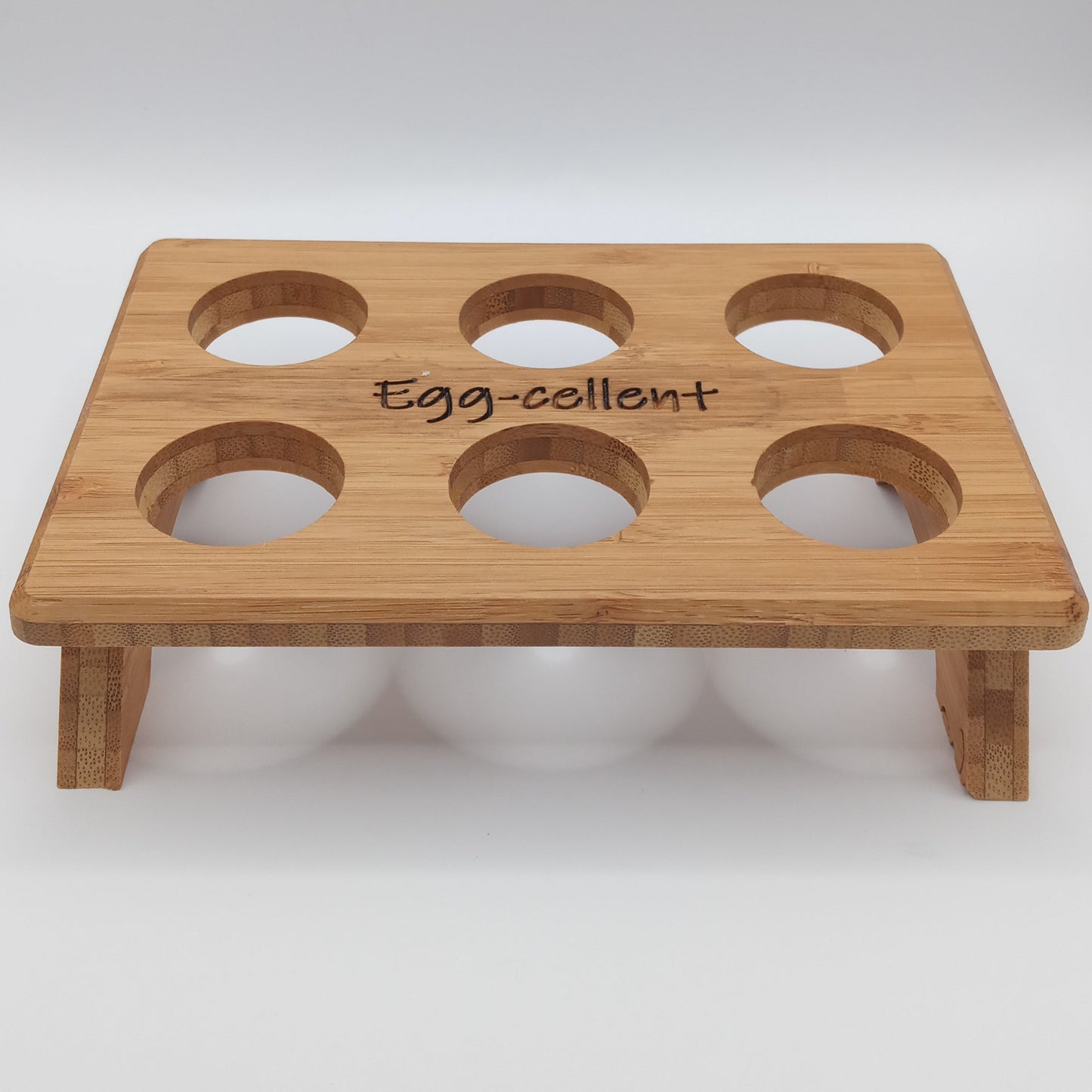 Egg-cellent 6 egg bamboo tray