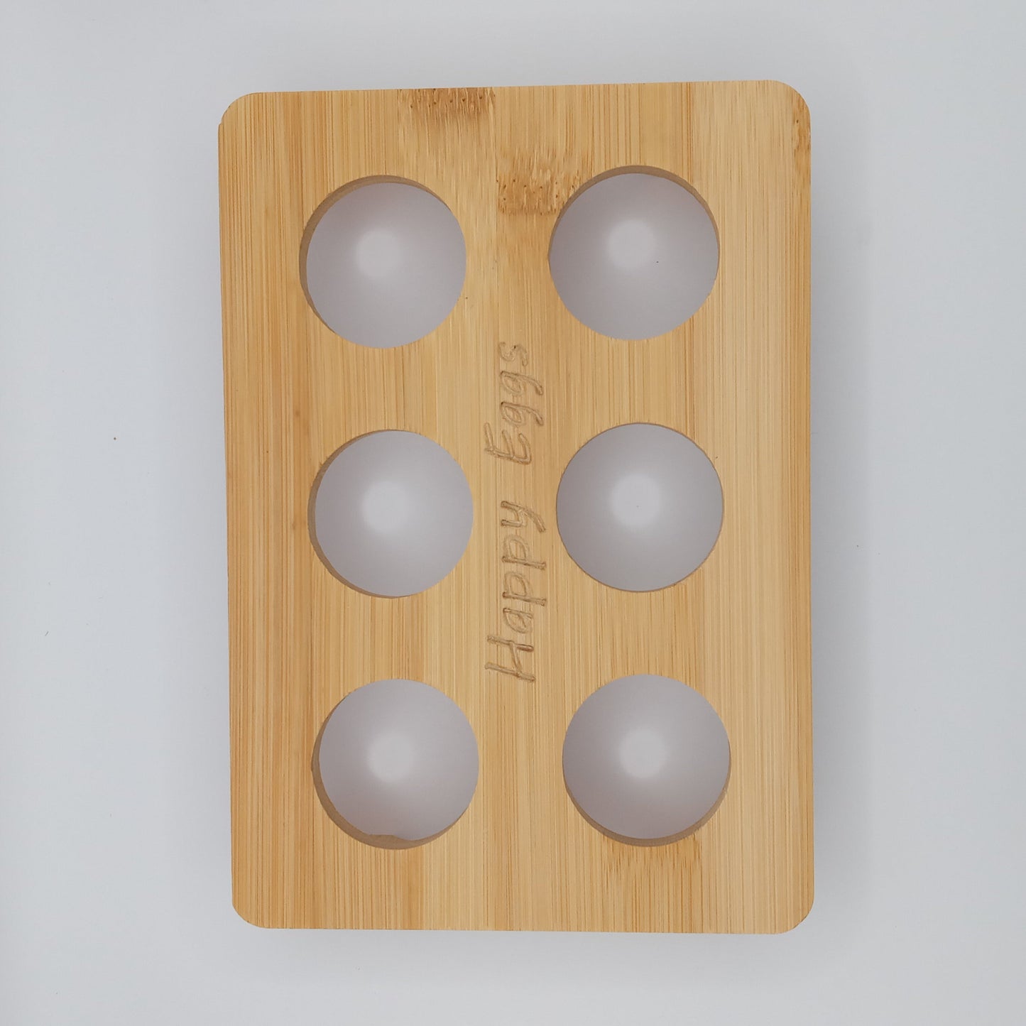 Happy Eggs bamboo 6 egg tray