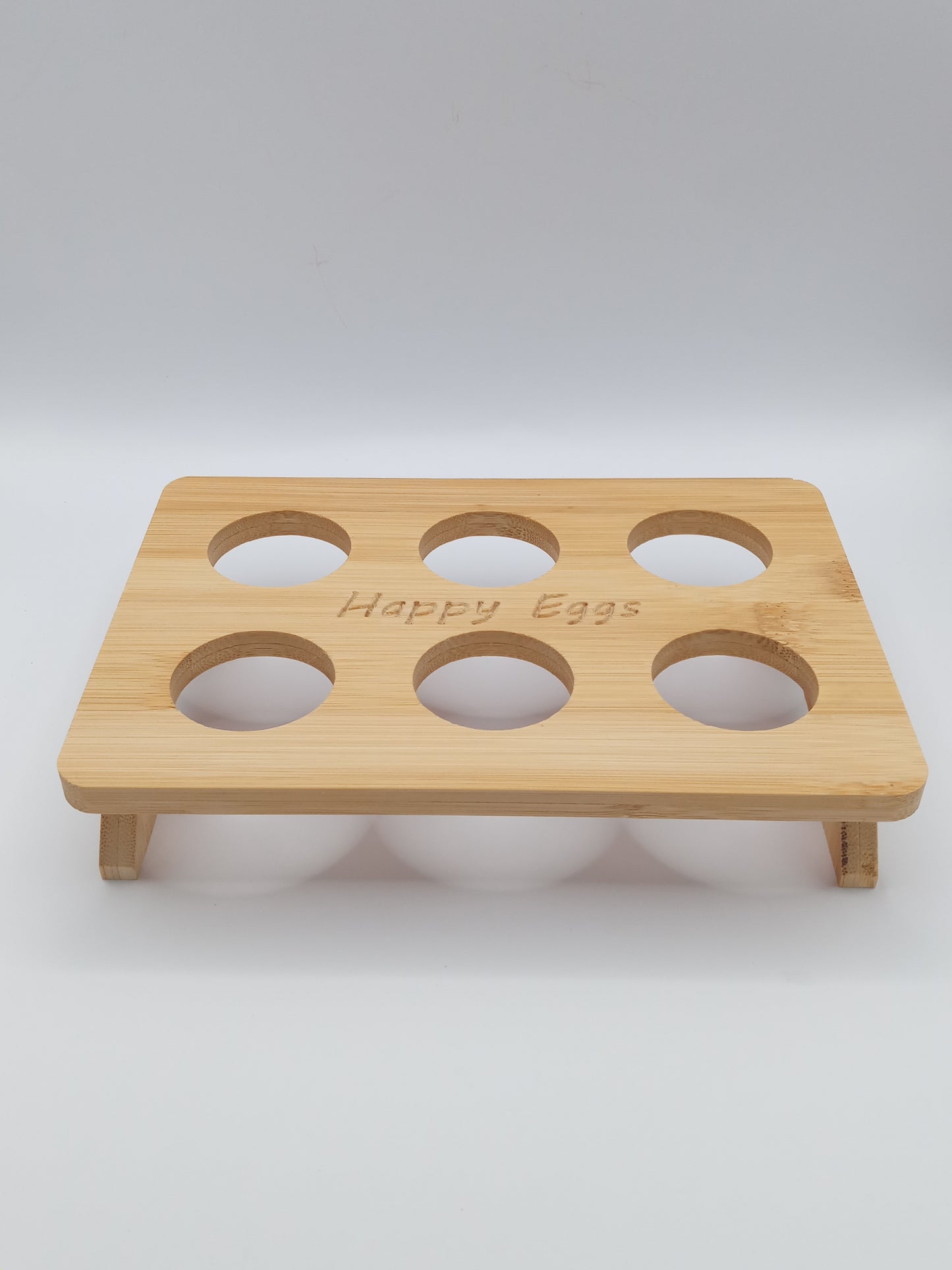 Happy Eggs bamboo 6 egg tray