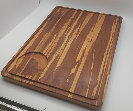 Tiger Bamboo Steak board with juice groove